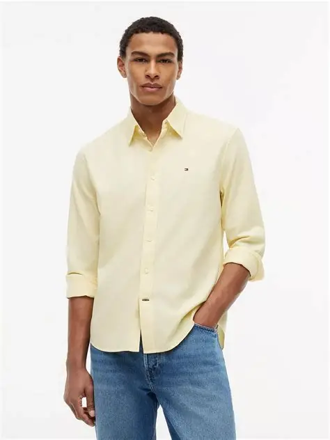Tommy Hilfiger Camisa Oxford manga larga